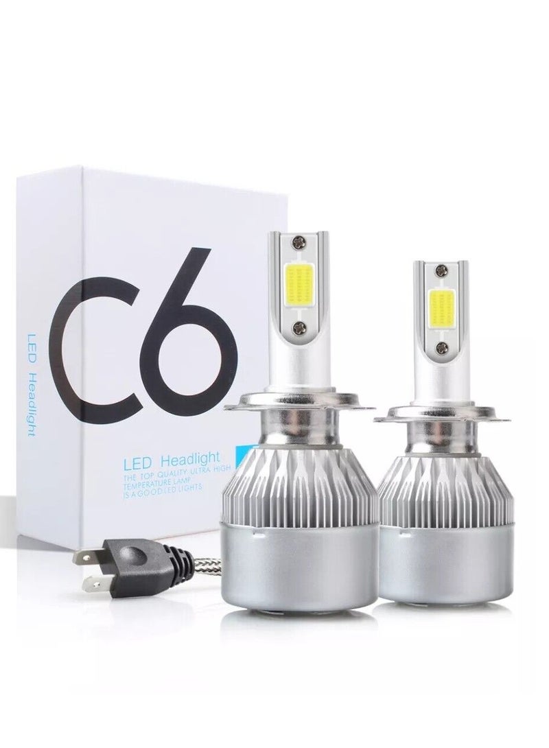 C6 2-Piece H7 Led Xenon Bulb Set - Image 1