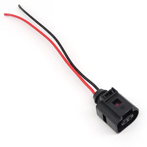 HiSport 2 Pin Temperature Sensor Wiring Harness Connector - Compatible with Auddi A4 A6 A8 Q5 Q7 Replace# 1J0973702 - Image 2