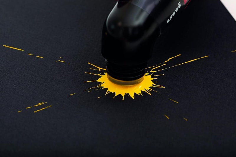 POSCA Yellow MOP’R PCM-22 Water Based Permanent Paint Markers - Box of 4 - Image 4