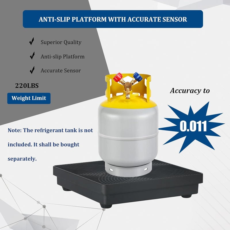 P PBAUTOS 220LBS Electronic Digital Refrigerant Charging Weight Scale - Image 3