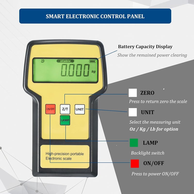 P PBAUTOS 220LBS Electronic Digital Refrigerant Charging Weight Scale - Image 4