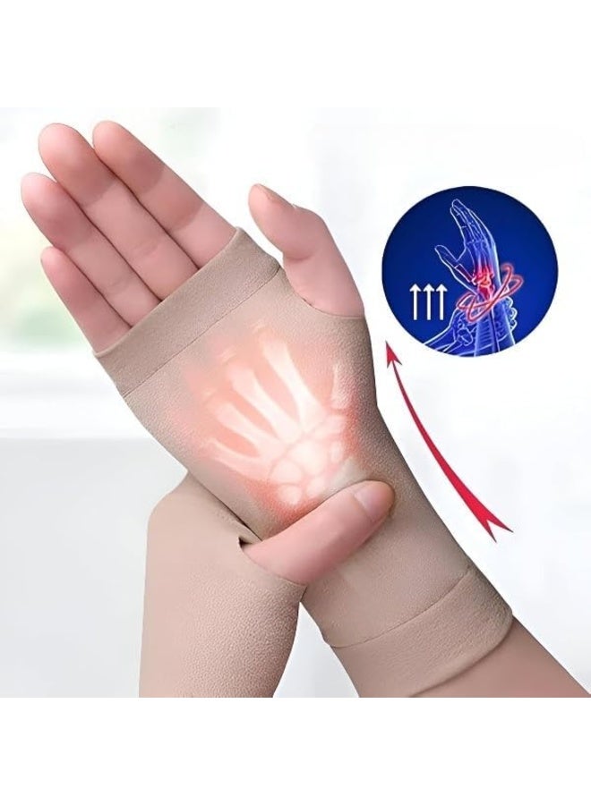 كم جل للمعصم واليد - تصميم مريح يساعد على دعم منطقة المعصم أثناء استخدام الكمبيوتر والموبايل لفترات طويلة ومناسب للاستخدام اليومي والعمل والأنشطة المختلفة (W) - Image 3