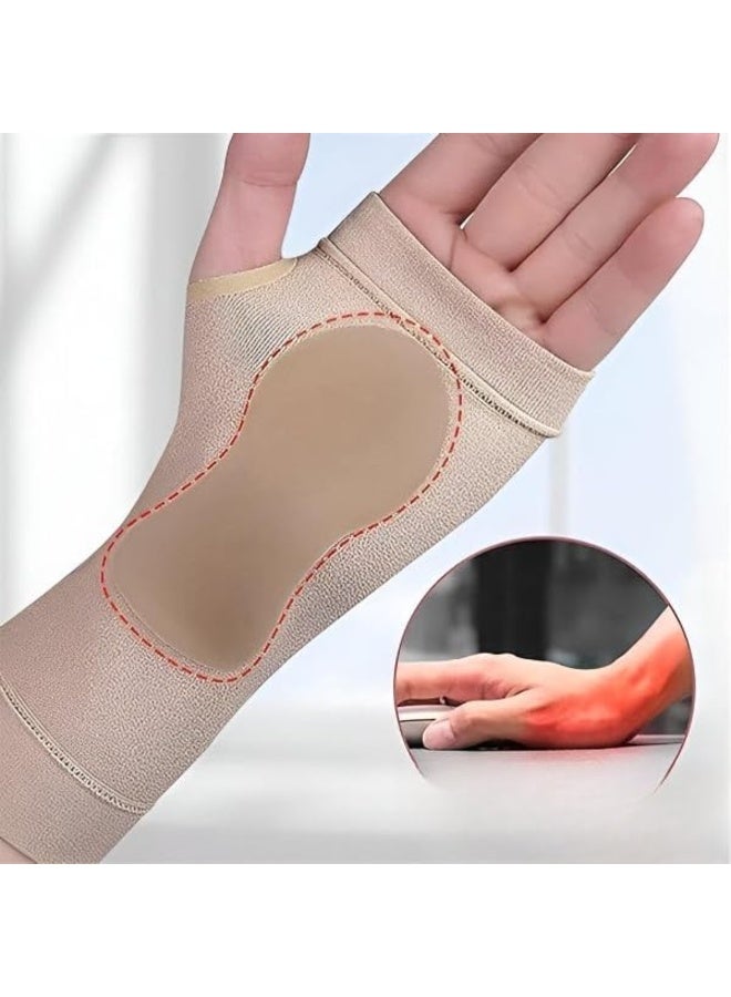 كم جل للمعصم واليد - تصميم مريح يساعد على دعم منطقة المعصم أثناء استخدام الكمبيوتر والموبايل لفترات طويلة ومناسب للاستخدام اليومي والعمل والأنشطة المختلفة (W) - Image 4