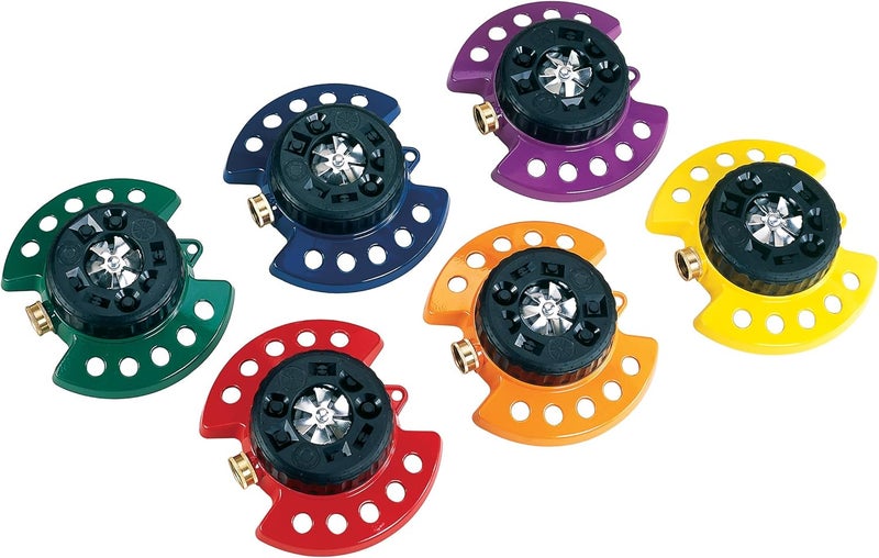 Dramm Metal Base Green 15024 ColorStorm 9Pattern Turret Sprinkler with HeavyDuty Meta - Image 4