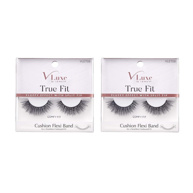 i.Envy i•ENVY 2 Pairs False Eyelashes True Fit Lashes Soft & Natural Volume (Comfy Fit) - Image 1