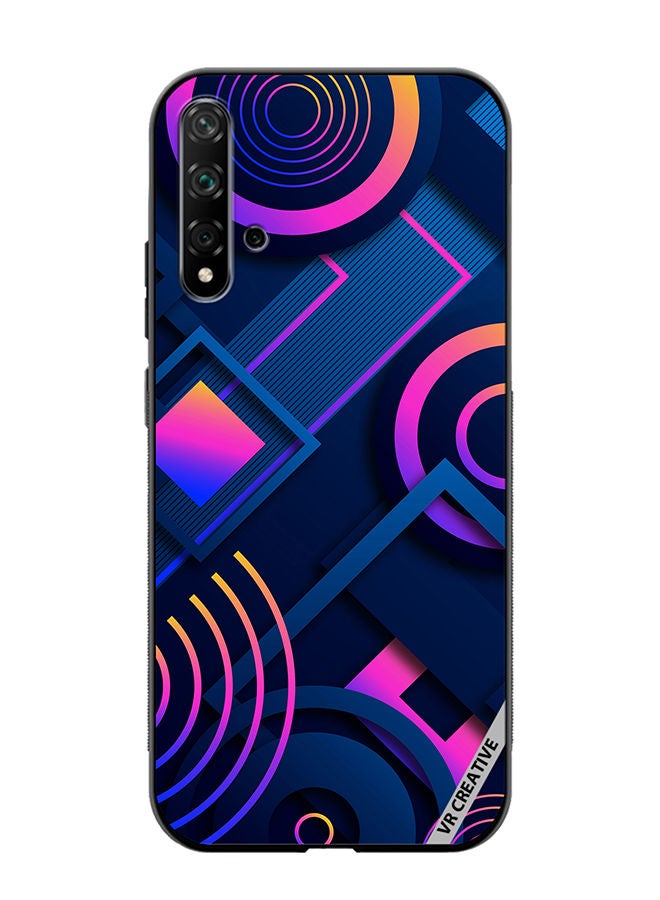 VR CREATIVE Protective Case Cover For Huawei Nova 5T Abstract Design Multicolour - Image 1