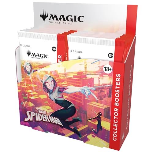 Magic The Gathering Marvels SpiderMan Collector Booster Box 12 Packs - Image 1