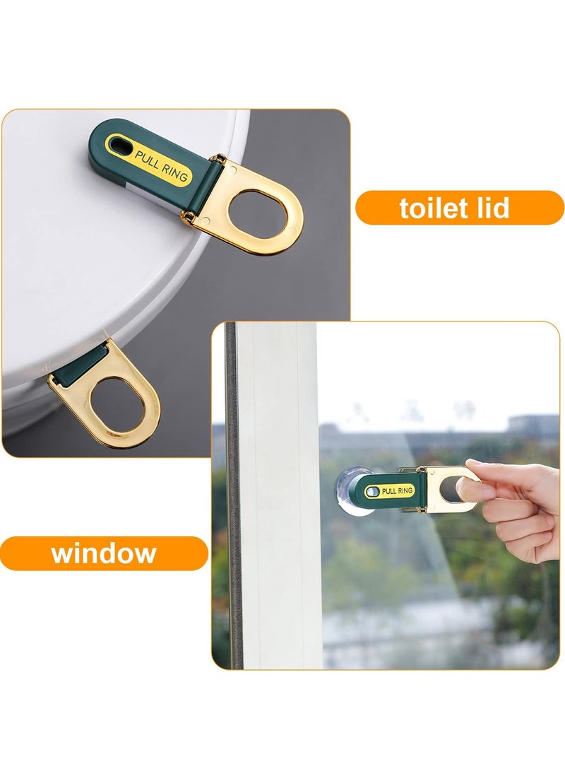 رافعة مقعد المرحاض، مجموعة من 4 رافعات لمقعد المرحاض لتجنب لمس مقبض رفع غطاء المرحاض، ملحقات الحمام للاستخدام في المنزل، المكتب، أو الفندق - Image 3
