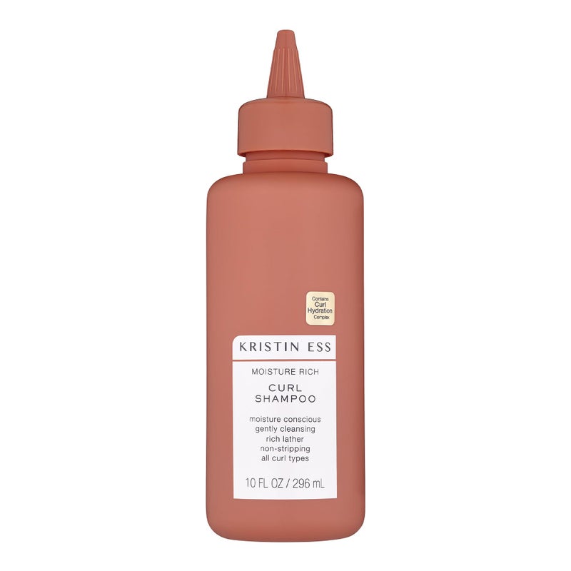 Kristin Ess Kristin Ess Hair Moisture Rich Curl Shampoo for All Curls 2A4C Lightly Clarifying  Anti Frizz  Sulfate Paraben  Silicone Free 10 fl oz