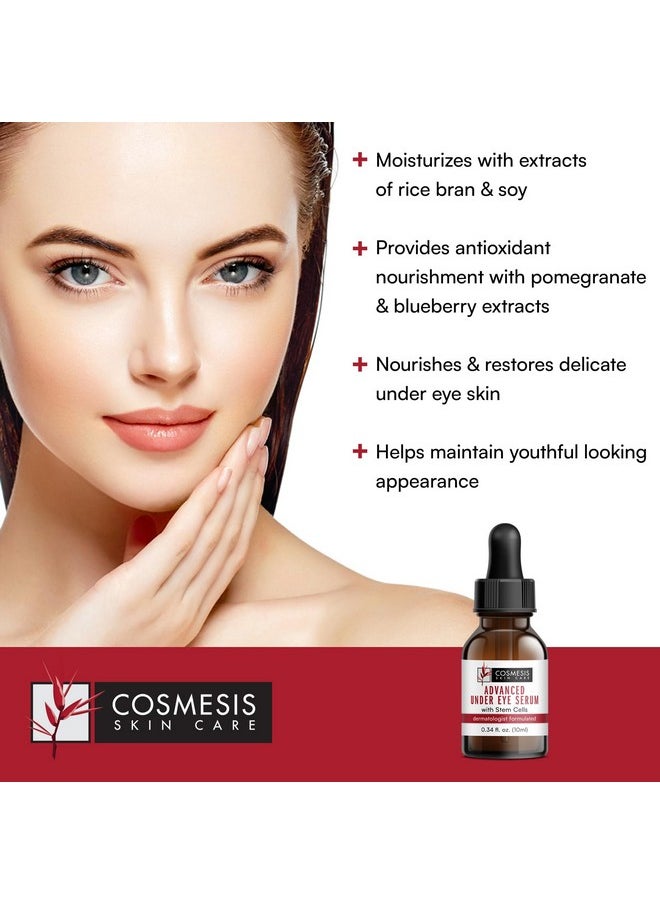 Cosmesis Skin Care Advanced Under Eye Serum With Stem Cells Reduce Wrinkles Moisturize & Nourish Pomegranate Blueberry & Seaweed Extracts 1/3 Oz  - Image 3