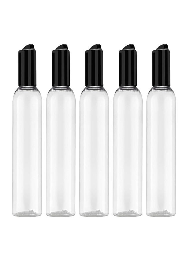pristu Travel Bottles for Toiletries, Empty Dispenser Container for Travel Size Cosmetics (120ml, 5 Pcs Transparent) - Image 1