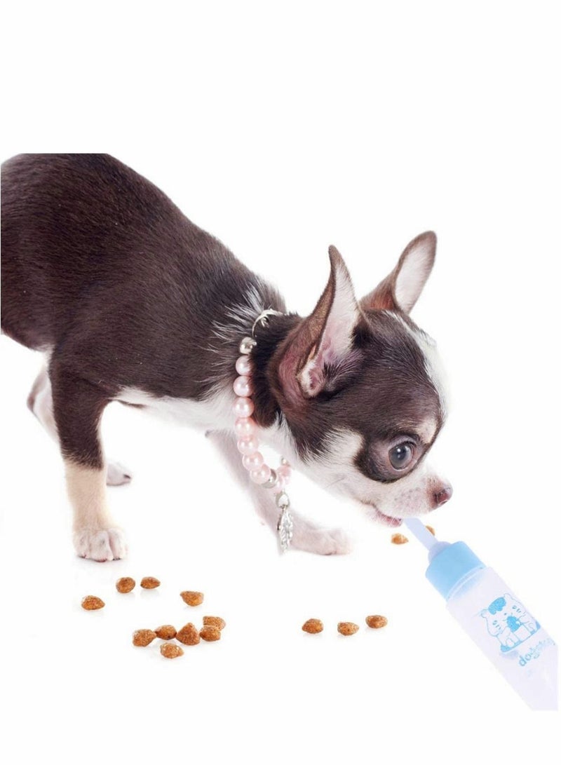 SYOSI زجاجة تغذية الحيوانات الأليفة لحديثي الولادة، 4 قطع، زجاجة رضاعة حليب الحيوانات الأليفة، زجاجة رضاعة، زجاجة رضاعة، تغذية حليب الماء للجرو، السنجاب، القطط، الهامستر، الحيوانات الصغيرة - Image 2