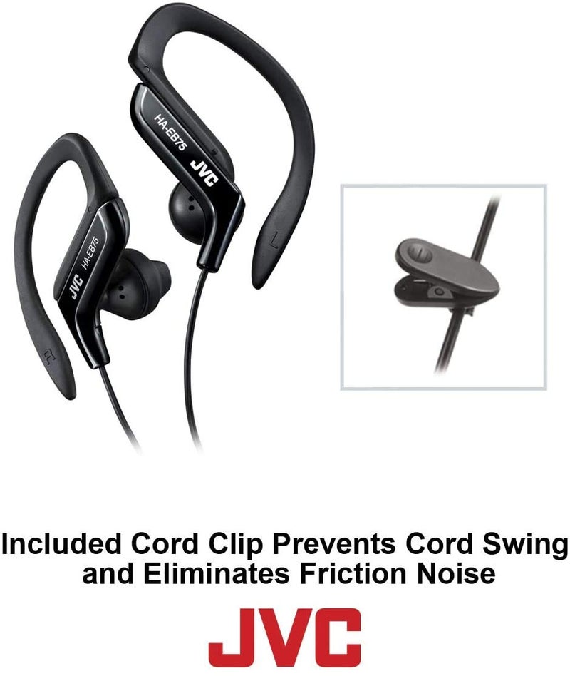 JVC HAEB75W Sports Clip Headphone, White, 1.60 x 4.40 x 3.90 inches - Image 5