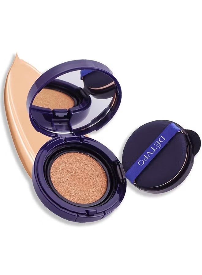 DETVFO Evanesce Soft Matte Cream Concealer, Waterproof Foundation, Full Coverage, Hydrating Long-Lasting Concealer, Moisturizing Contour And Brighten (01# Natural) - Image 1
