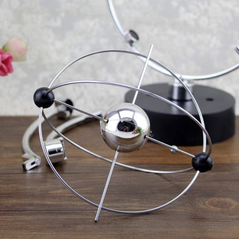 klarako Electronic Perpetual Motion Magnetic Swing Kinetic Art Asteroid Balance Balls Desk Decoration - Image 5