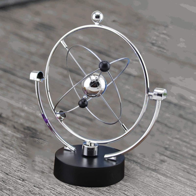 klarako Electronic Perpetual Motion Magnetic Swing Kinetic Art Asteroid Balance Balls Desk Decoration - Image 4