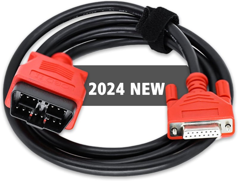 VZG OBD2 Diagnostic Test Cable, 16 Pin Main Test Cable for Autel, Work with Scanner for MaxiSys MS908/MS906/Mini MS905/DS808/DS808KIT/MK808/MP808/MP808K/9009 and other Scan Tool with Same Connector - Image 1