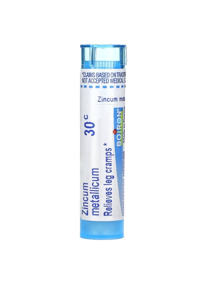 Boiron Boiron, Zincum Metallicum, 30C, Leg Cramps Relief, Approx 80 Pellets  - Image 1