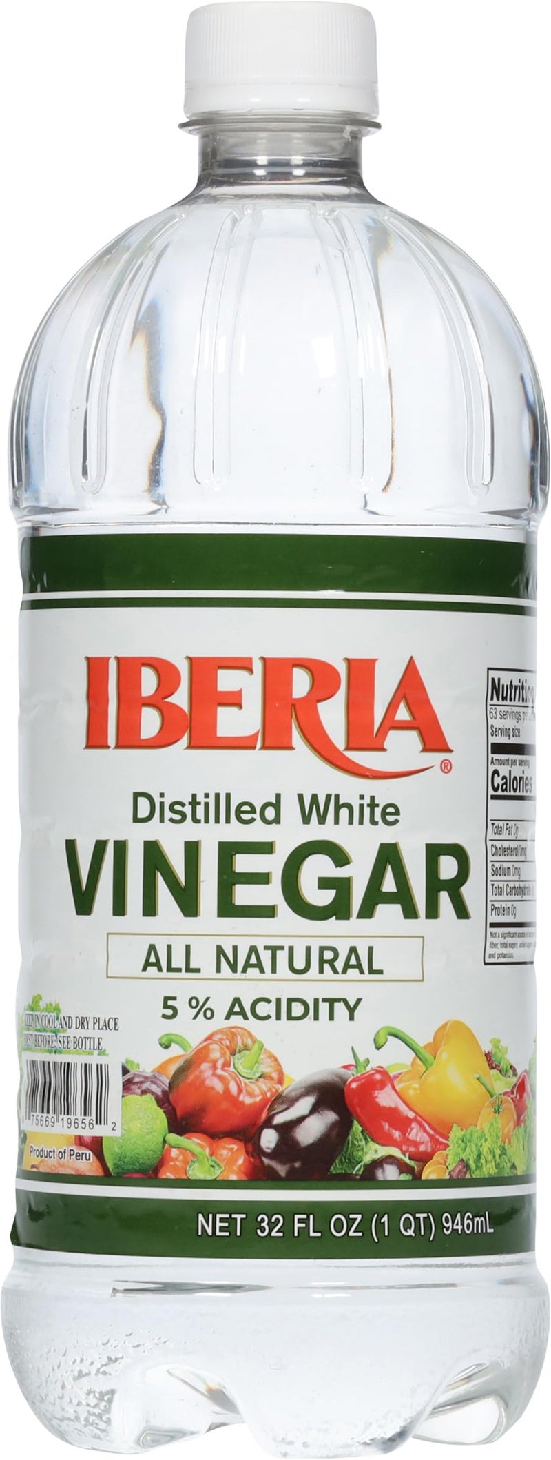 Iberia Distilled White Vinegar, 32 fl oz - Image 1