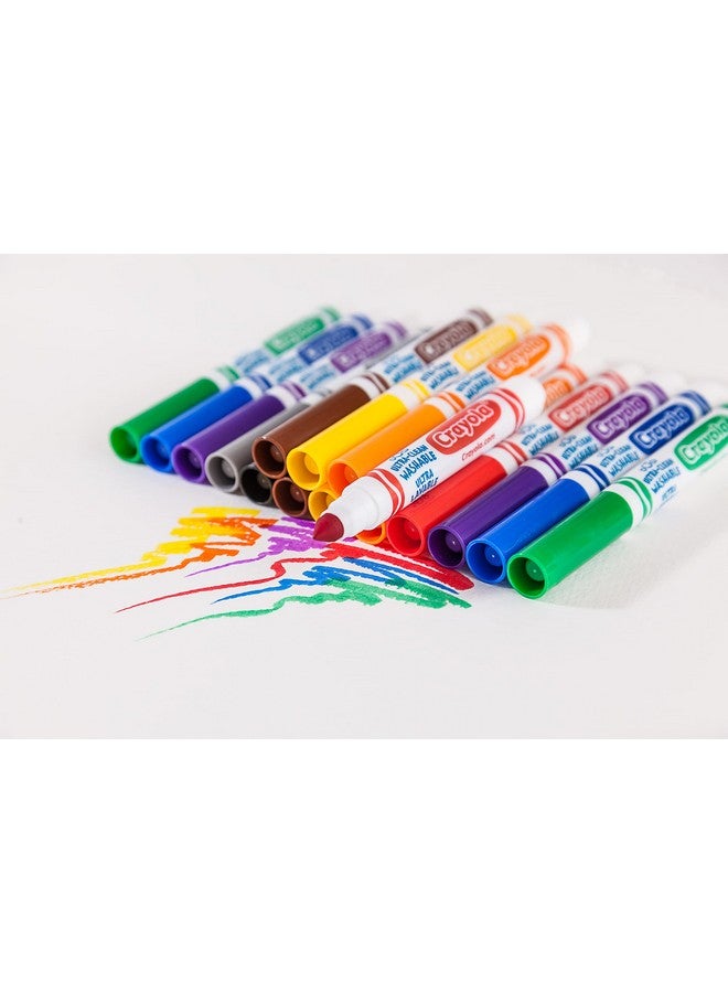 Crayola Ultra Clean Washable Markers (40ct), Coloring Markers for Kids, Coloring Book Marker Set, Gifts for Kids, Ages 3+ - Image 4
