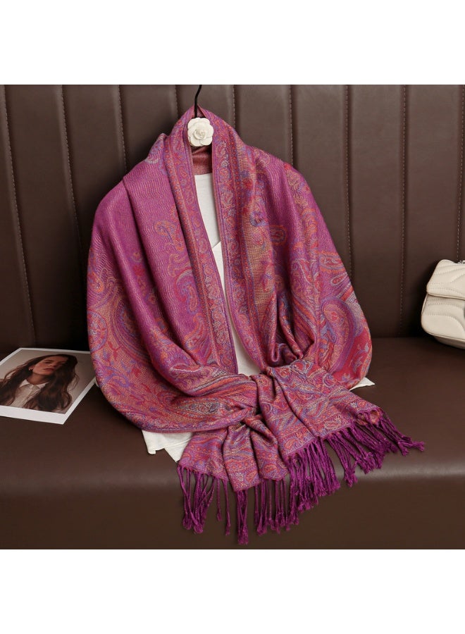 Anna Cashmere Feel Versatile Cape Scarf Wrap - Image 1