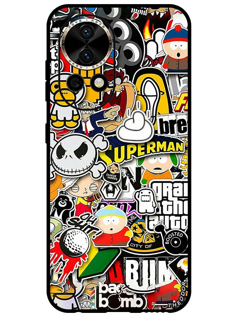 Theodor Protective Case Anti Scratch Shock Proof Bumper Cover For Huawei Nova 12 Pro superhero tags - Image 1