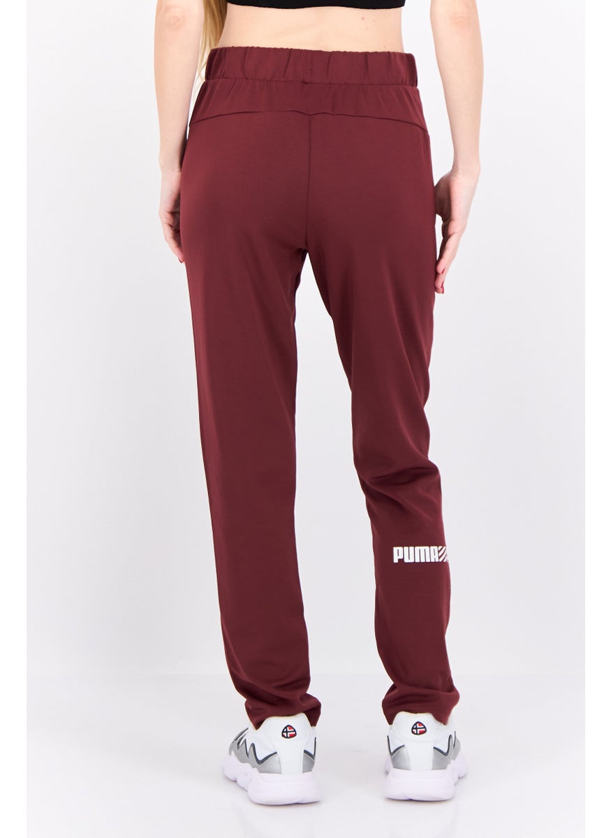 PUMA Women Sportswear Fit Training Sweatpants, Maroon  - Image 3