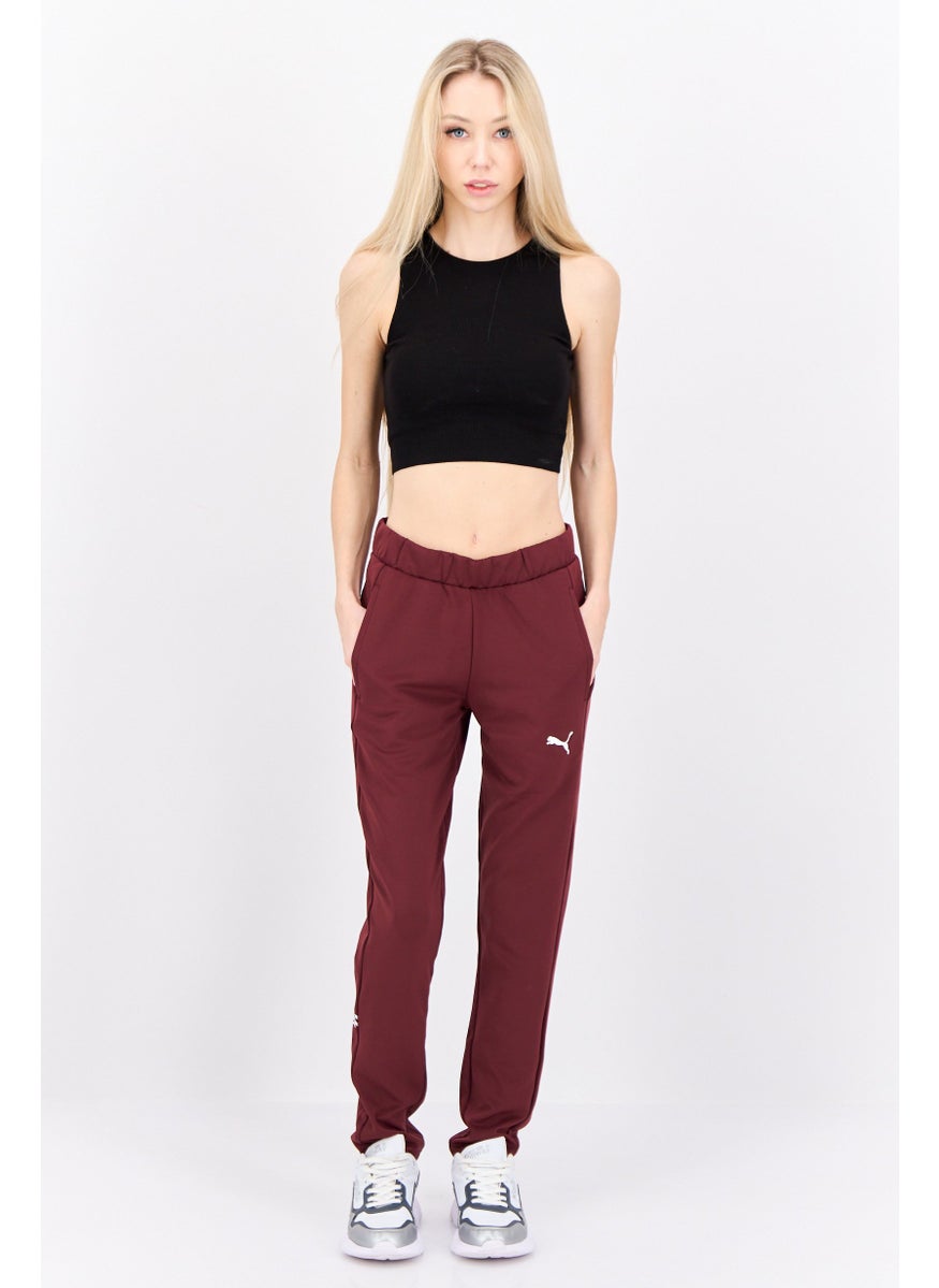 PUMA Women Sportswear Fit Training Sweatpants, Maroon  - Image 4