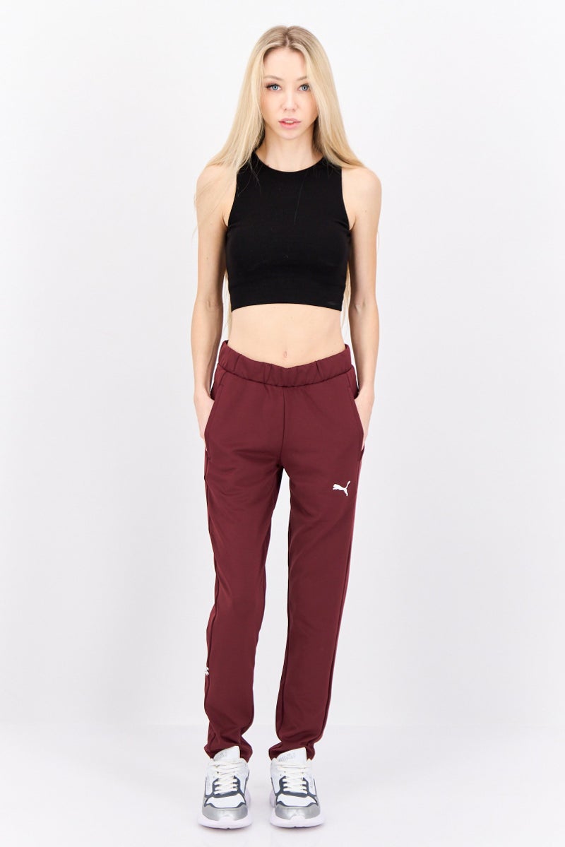 PUMA Women Sportswear Fit Training Sweatpants, Maroon - Image 4