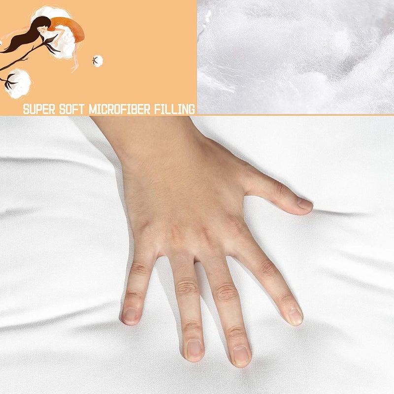 Wakewell Foam Pillow, Set/Pack of 1 Pillows, 61 X 41 Cm, White (1 Pillow) - Image 3