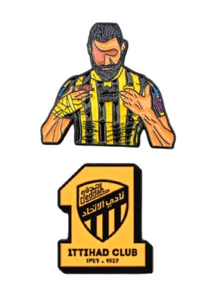 Metal Sticker with Sports Club Logo and Player Design – Unique and Stylish  - Image 1