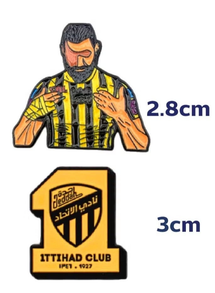 Metal Sticker with Sports Club Logo and Player Design – Unique and Stylish  - Image 2