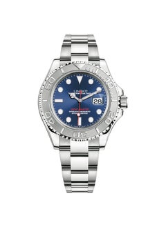 Generic Mens Yacht Master Automatic Mechanical WatchLK2820 silver shell blue surface steel belt LK2820 silver shell blue surface steel belt 