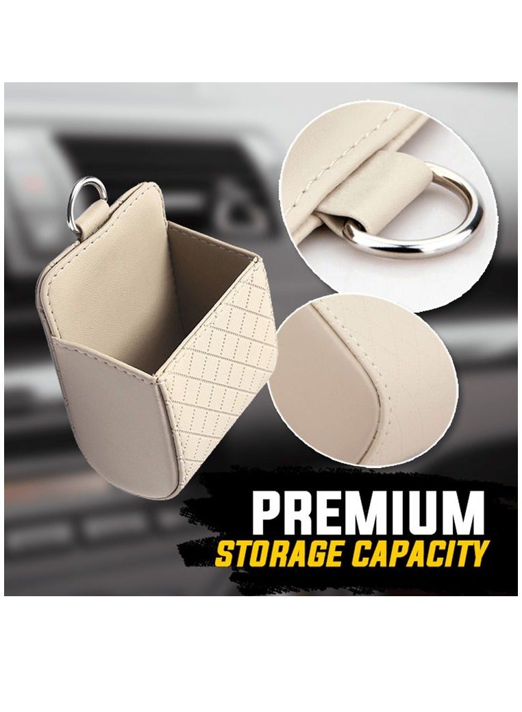 Car Air Vent Cell Phone Holder Auto Mount Phone Holder Pocket Organizer Pouch Bag Box Storage Coin Case - Image 1