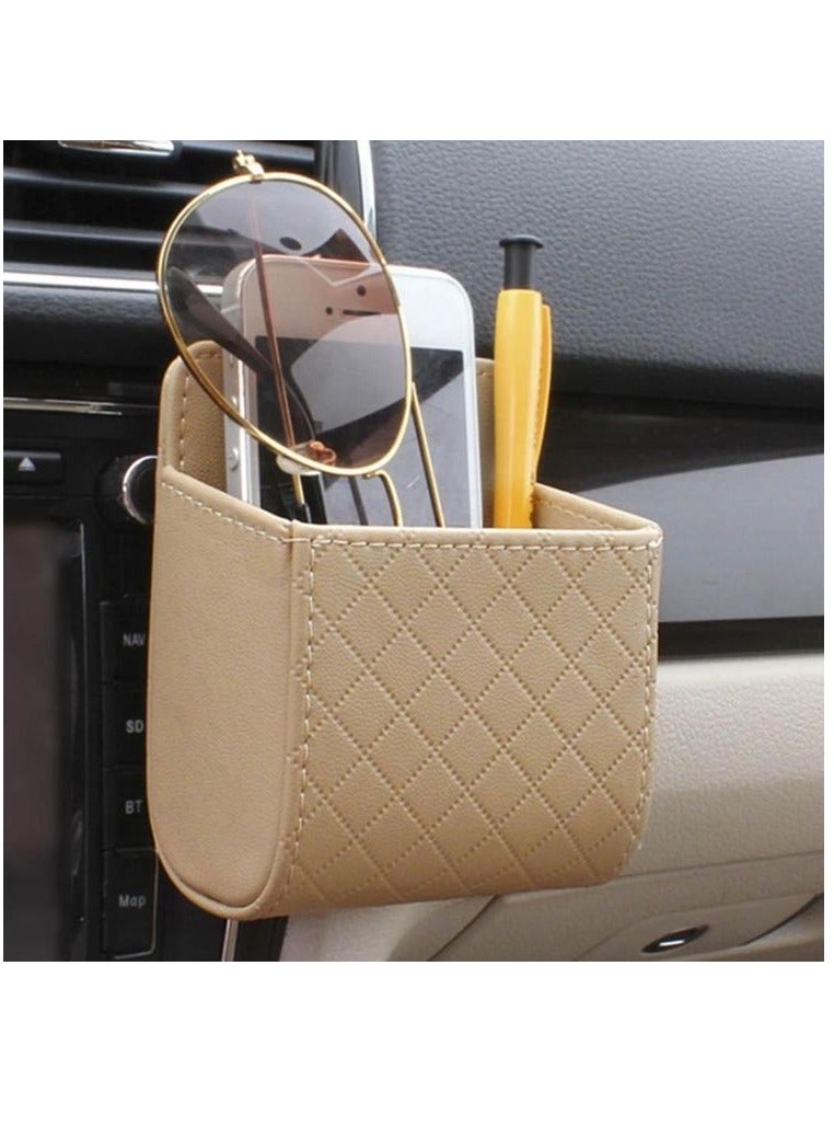 Car Air Vent Cell Phone Holder Auto Mount Phone Holder Pocket Organizer Pouch Bag Box Storage Coin Case - Image 2