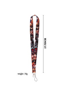 Generic Genshin Hu Tao Neck Strap Lanyard ID Credit Card Pass Lanyard, for Mobile Phone And U disk Neck Strap Keychain Soft Fabric Lanyard  - Image 2