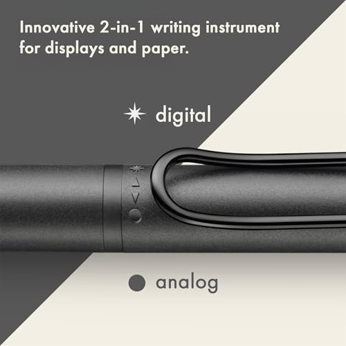 Lamy safari twin pen EMR all black (POM tip) - 2-in-1 stylus pen for many Android devices & ballpoint pen in one - with ergonomic grip - writing & drawing on digital media & paper - Image 4