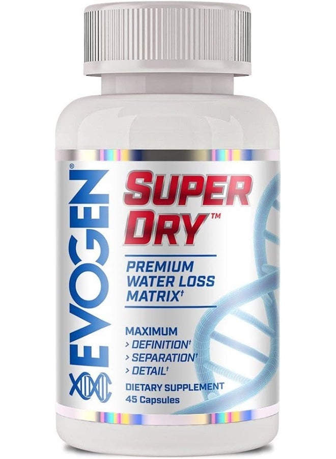 Evogen Nutrition Nutrition Super Dry Water Loss Crushed 45 Capsules - Image 1