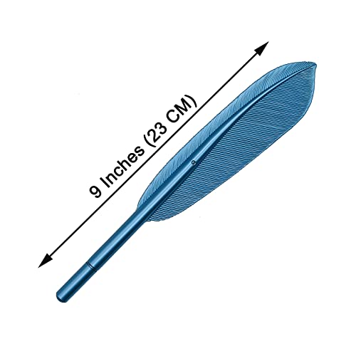Maydahui 20 PCS Feather Rollerball Pen Artificial Wing Pens Creative Desktop Decoration Black Ink 5 Colors for Office School Teachers Students - Image 2