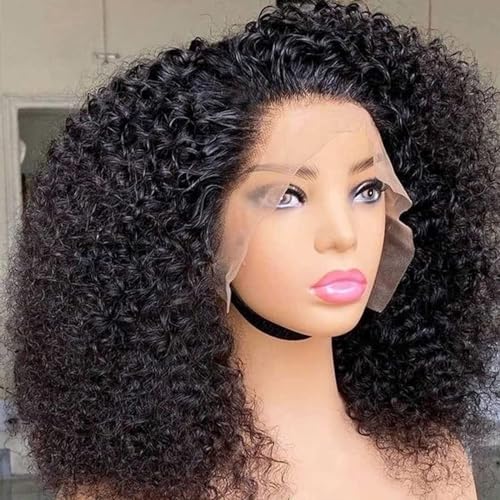 PRIMELACE Kinky Curly Lace Front Wig Human Hair 18 inch Pre Plucked 13x4 HD Lace Front Wigs Glueless Curly Human Hair Wig 180% Density Brazilian Kinkycurly Wig - Image 2