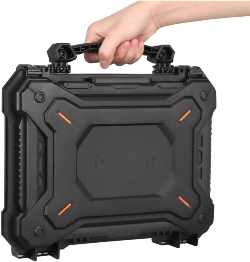 Zerodeko Impact Resistance Tool Box Waterproof Safety Box Dustproof 32cm Portable Protective Storage Case for Outdoor and Workshop Use - Image 3