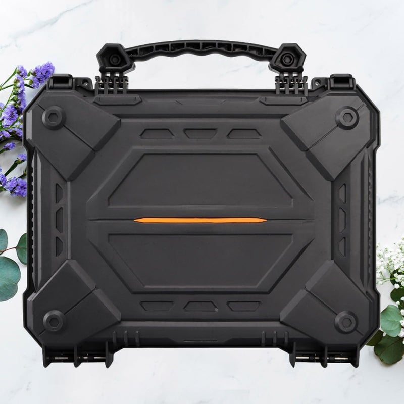 Zerodeko Impact Resistance Tool Box Waterproof Safety Box Dustproof 32cm Portable Protective Storage Case for Outdoor and Workshop Use - Image 5