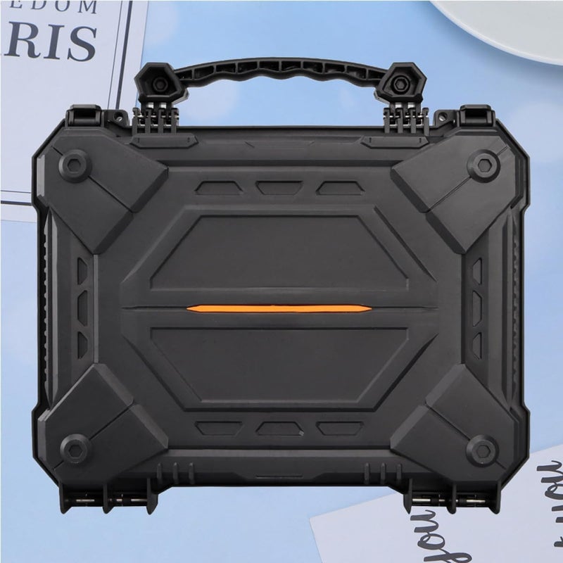 Zerodeko Impact Resistance Tool Box Waterproof Safety Box Dustproof 32cm Portable Protective Storage Case for Outdoor and Workshop Use - Image 4