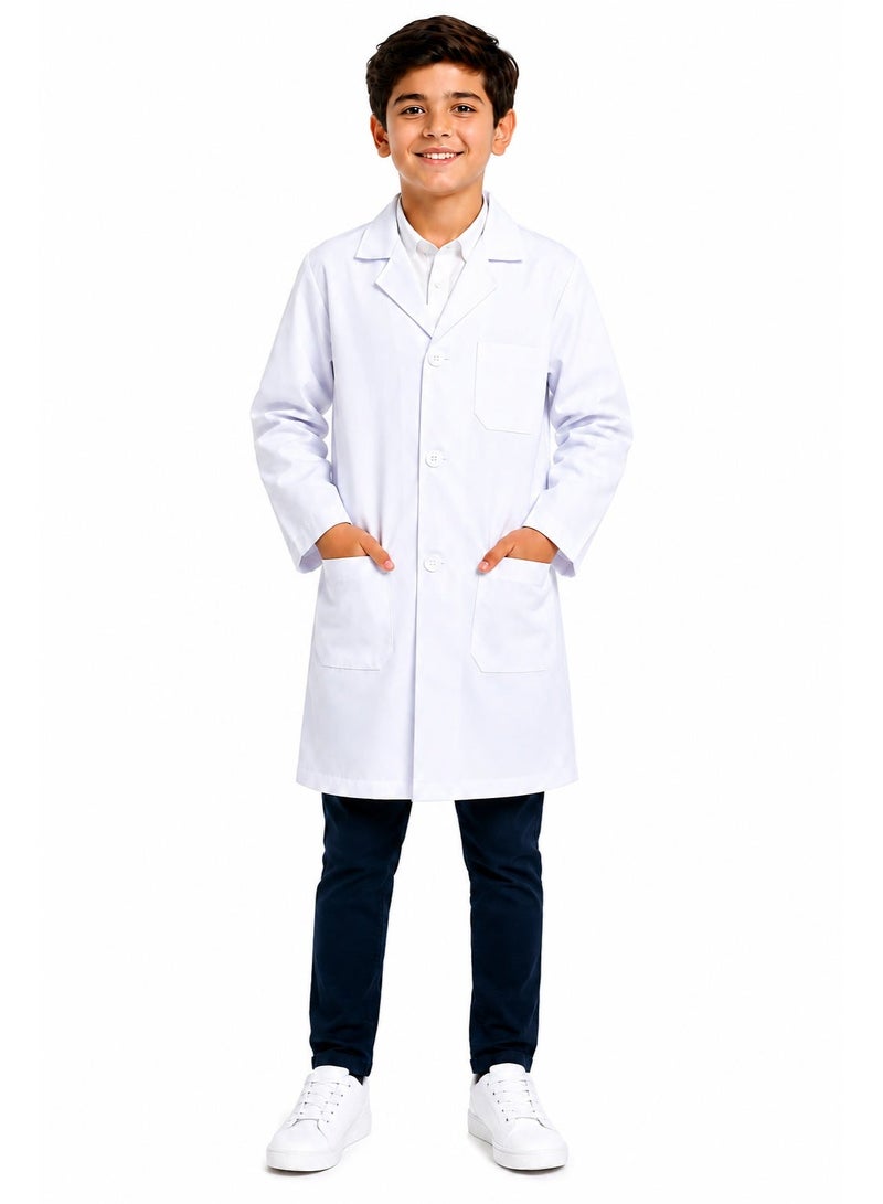 Kids White Lab Coat - Image 4