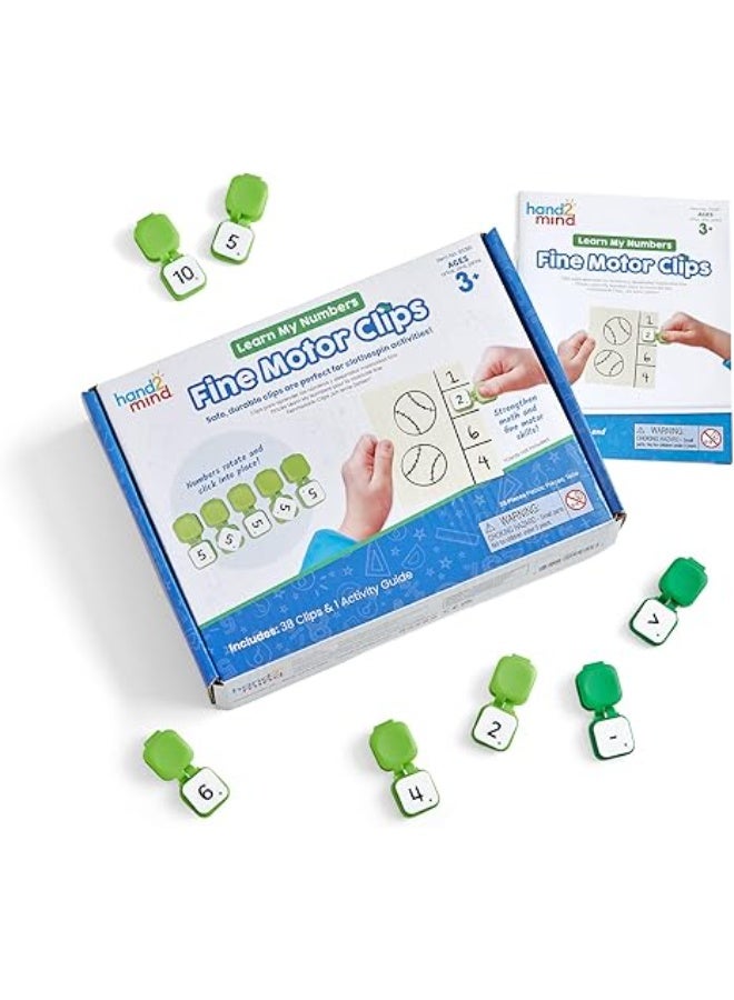 Learning Resources Learn My Numbers Fine Motor Clips (20-Piece Set, 1–20 Sequence, Ages 3+) - Image 1