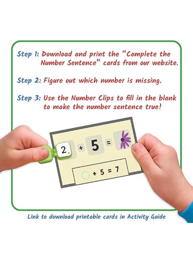 Learning Resources Learn My Numbers Fine Motor Clips (20-Piece Set, 1–20 Sequence, Ages 3+) - Image 3