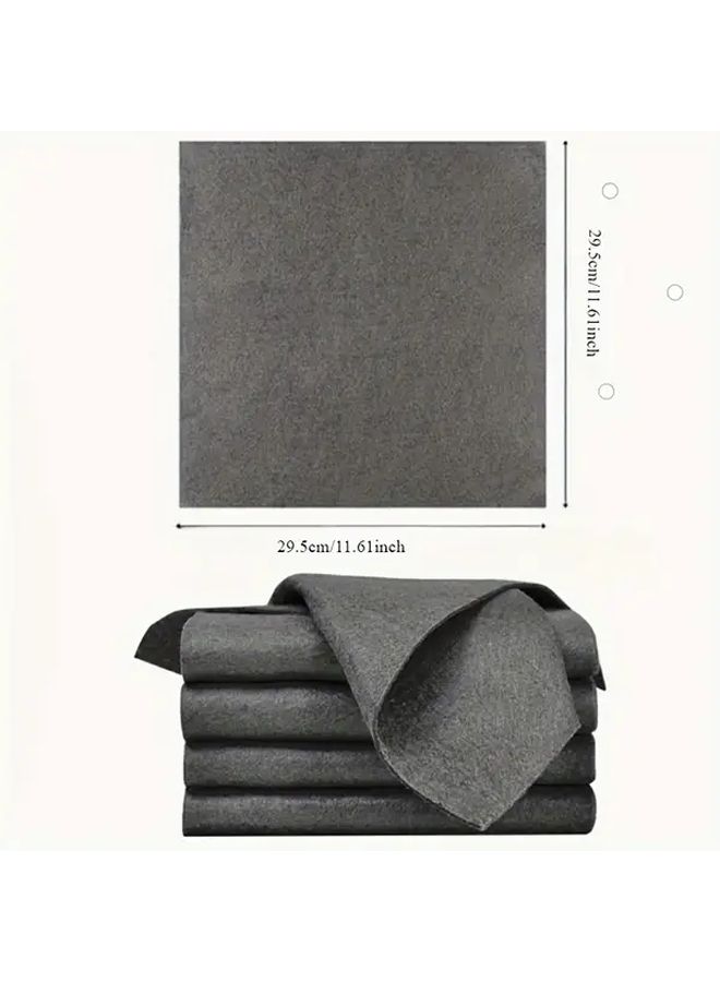 Gray Magic Glass Wiping Rag Durable Microfiber Cleaning Cloth For Car Home Kitchen Bathroom - Image 2
