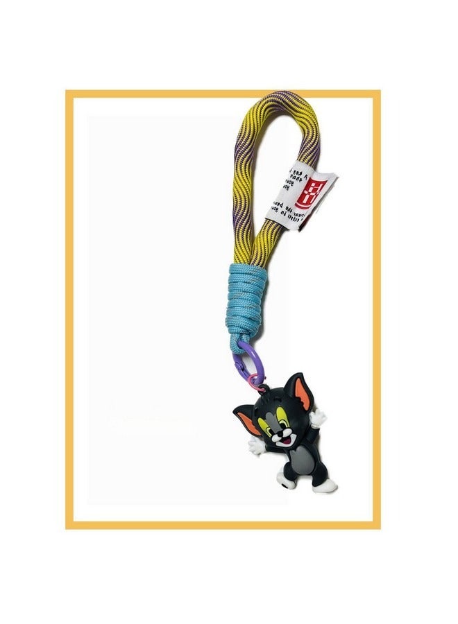 Generic Tom and Jerry Handmade Keychain, Cartoon Keychain Couple Pendant Cute Decorative Accessories for Purse Handbag Schoolbag Backpack Key  - Image 1