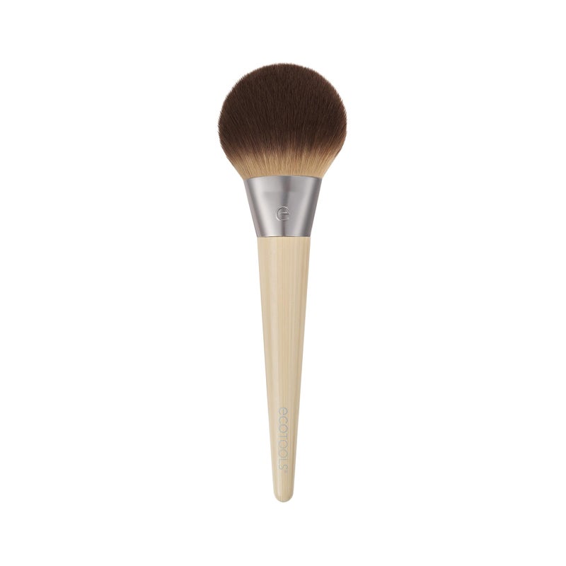 EcoTools Blurring Powder Makeup Brush, For Loose & Pressed Powder, Large Makeup Brush For All-Over Application, Fluffy, Synthetic Bristles, Eco Friendly, Cruelty-Free, & Vegan, 1 Count - Image 2