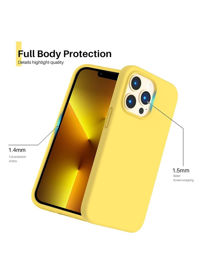 ELTRAZONE Silicone Protective Case Compatible with iPhone 14 Pro Soft Liquid Gel Rubber Cover Shockproof Bumper Anti-Scratch Anti-Fingerprint Anti-Drop Slim Cover for iPhone (for iPhone 14 Pro) - Image 3